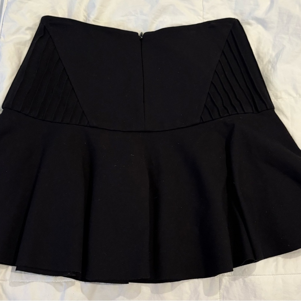 Parker Black Flared Mini Skirt